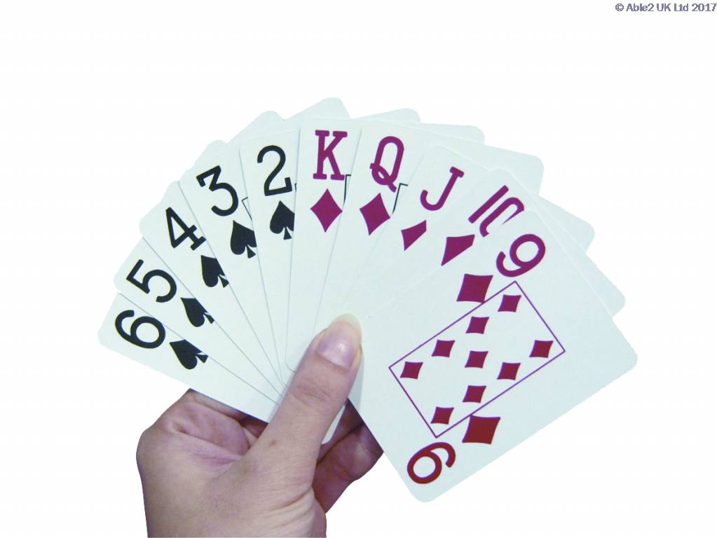 Extra Large Font Playing Cards