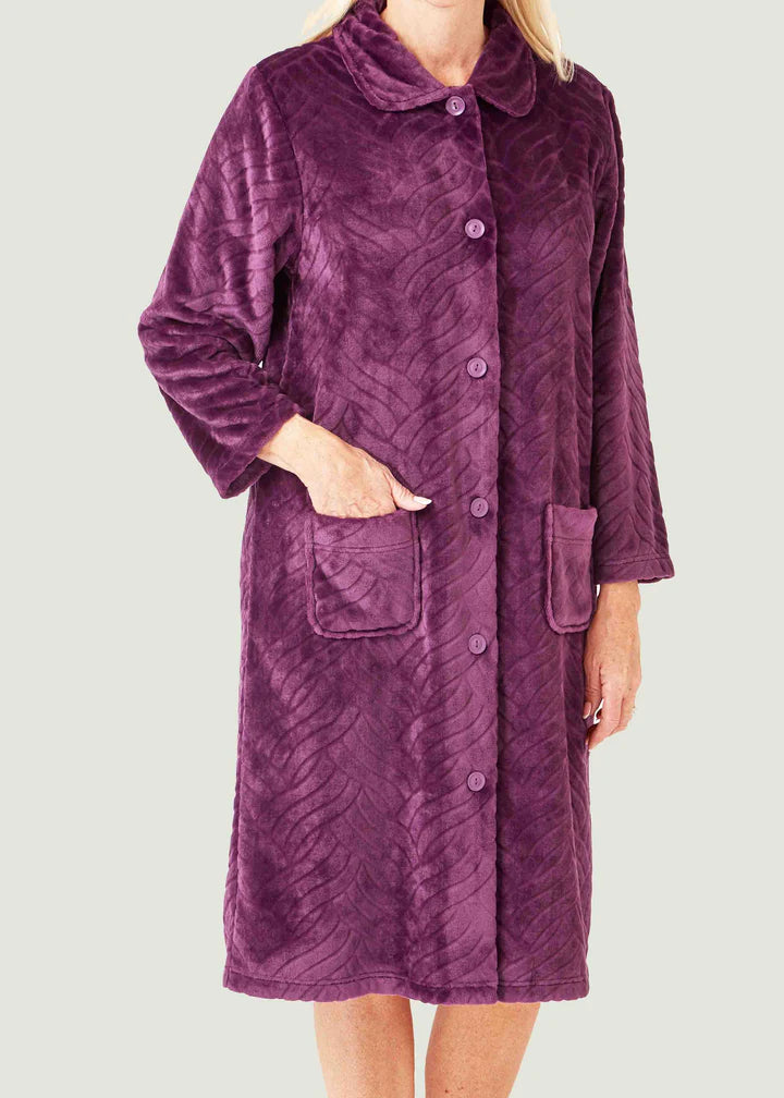 Luxury Fleece Velcro Dressing Gown