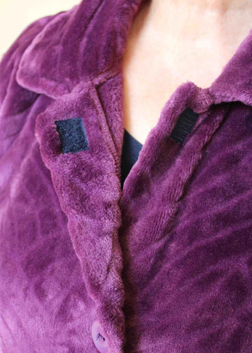 Luxury Fleece Velcro Dressing Gown