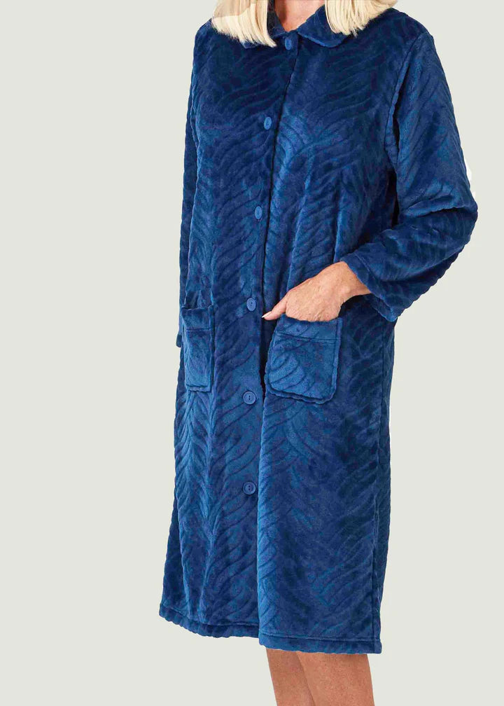 Luxury Fleece Velcro Dressing Gown