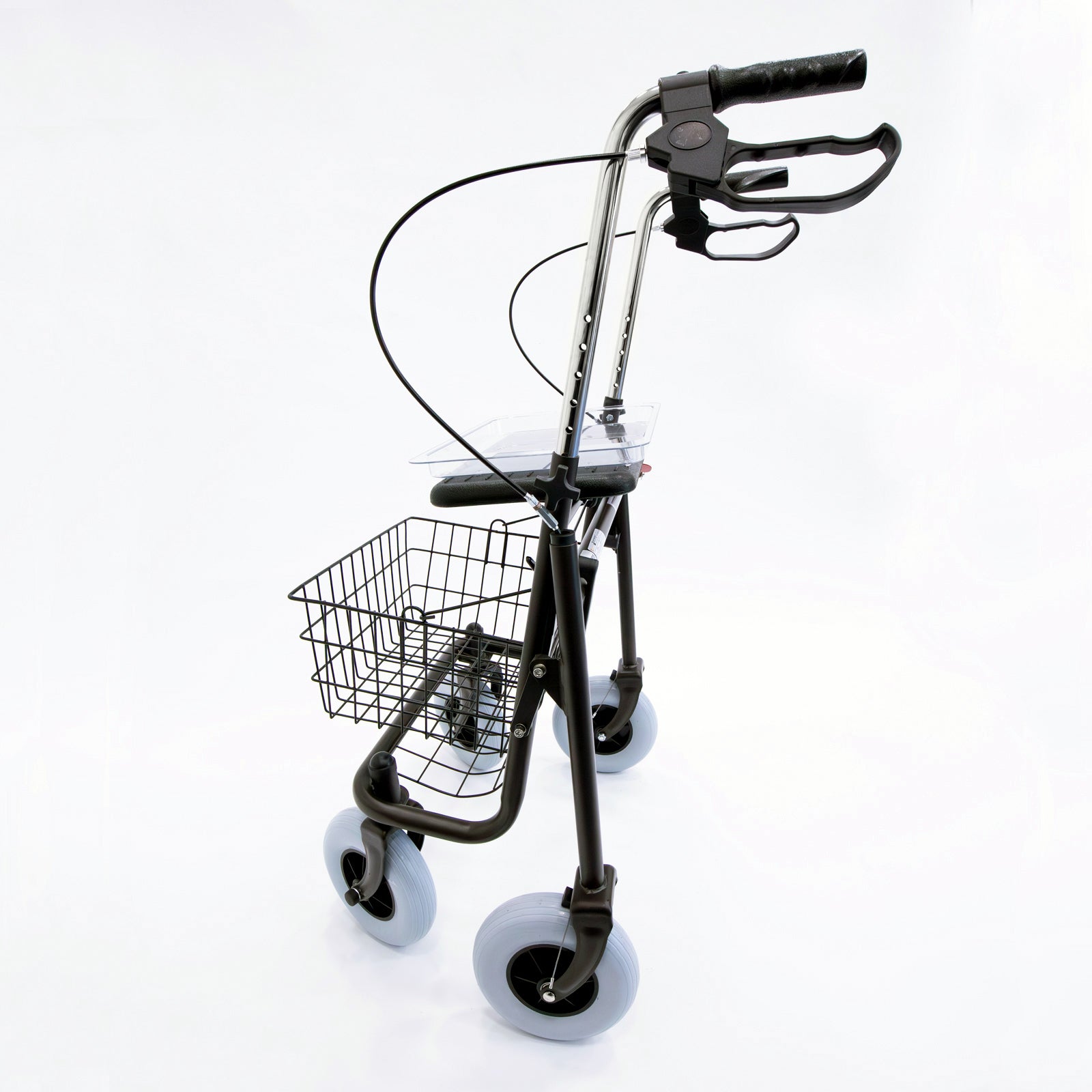 Four Wheeled Folding Rollator with Seat