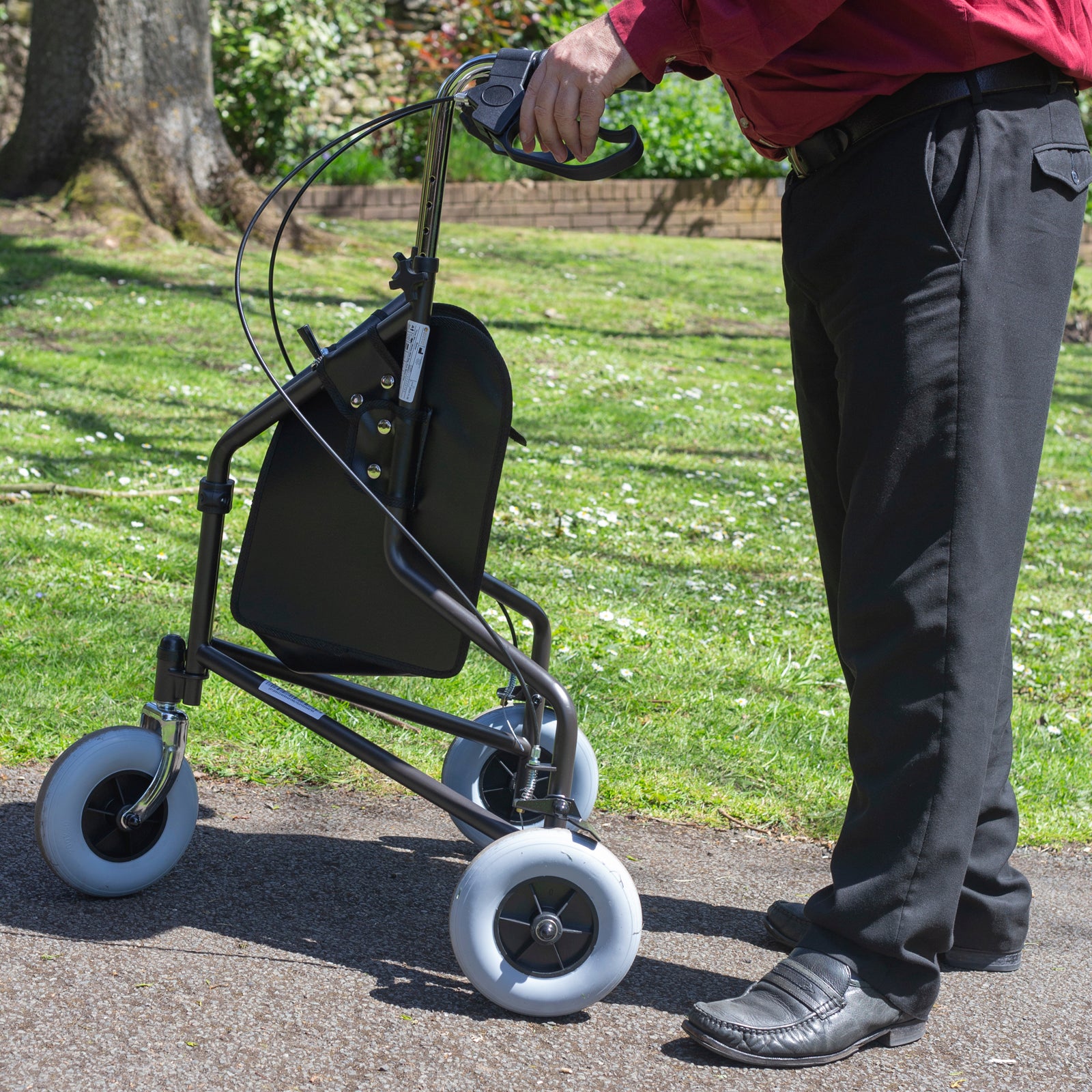 Three Wheeled Folding Rollator